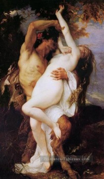  Alexandre Peintre - Nymphe et Satyr Alexandre Cabanel Nu